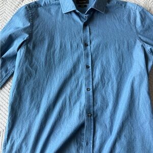Blue denim colored shirt